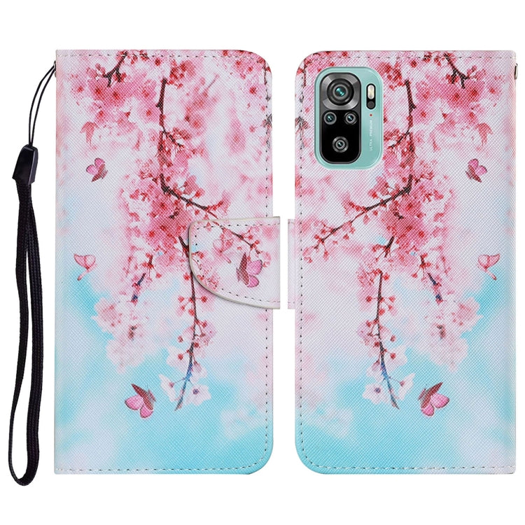 Coloured Drawing Pattern Horizontal Flip PU Leather Case with Holder & Card Slots & Wallet & Lanyard, For Xiaomi Redmi Note 10 4G, For Xiaomi Redmi Note 9T, For Xiaomi Redmi Note 10 Pro