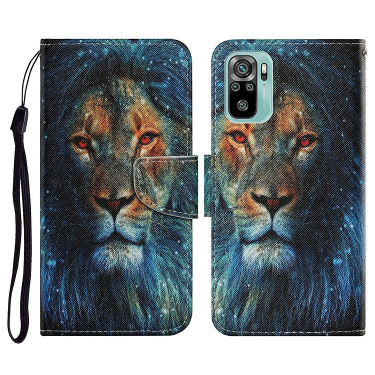 Coloured Drawing Pattern Horizontal Flip PU Leather Case with Holder & Card Slots & Wallet & Lanyard, For Xiaomi Redmi Note 10 4G, For Xiaomi Redmi Note 9T, For Xiaomi Redmi Note 10 Pro