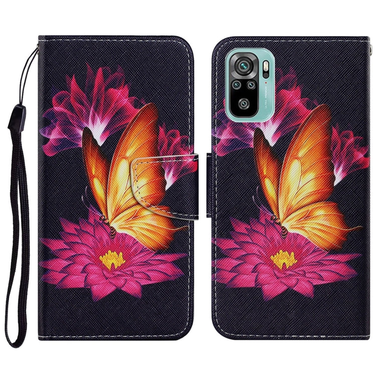 Coloured Drawing Pattern Horizontal Flip PU Leather Case with Holder & Card Slots & Wallet & Lanyard, For Xiaomi Redmi Note 10 4G, For Xiaomi Redmi Note 9T, For Xiaomi Redmi Note 10 Pro