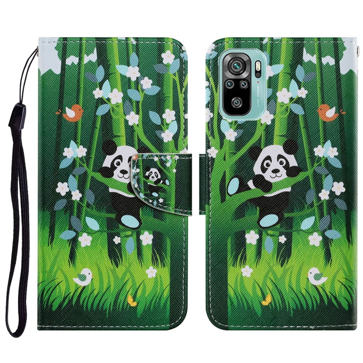Coloured Drawing Pattern Horizontal Flip PU Leather Case with Holder & Card Slots & Wallet & Lanyard, For Xiaomi Redmi Note 10 4G, For Xiaomi Redmi Note 9T, For Xiaomi Redmi Note 10 Pro