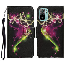 Load image into Gallery viewer, Coloured Drawing Pattern Horizontal Flip PU Leather Case with Holder &amp; Card Slots &amp; Wallet &amp; Lanyard, For Xiaomi Redmi Note 10 4G, For Xiaomi Redmi Note 9T, For Xiaomi Redmi Note 10 Pro