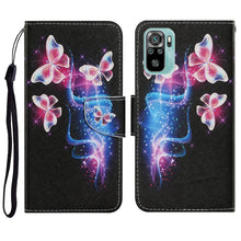 Load image into Gallery viewer, Coloured Drawing Pattern Horizontal Flip PU Leather Case with Holder &amp; Card Slots &amp; Wallet &amp; Lanyard, For Xiaomi Redmi Note 10 4G, For Xiaomi Redmi Note 9T, For Xiaomi Redmi Note 10 Pro