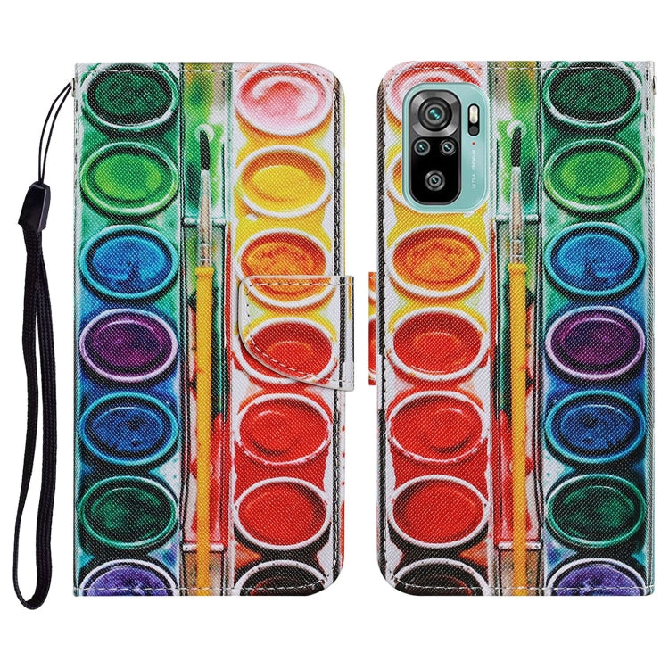 Coloured Drawing Pattern Horizontal Flip PU Leather Case with Holder & Card Slots & Wallet & Lanyard, For Xiaomi Redmi Note 10 4G, For Xiaomi Redmi Note 9T, For Xiaomi Redmi Note 10 Pro