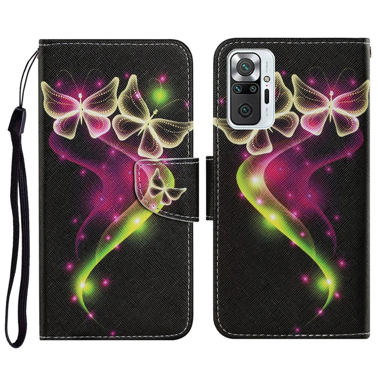 Coloured Drawing Pattern Horizontal Flip PU Leather Case with Holder & Card Slots & Wallet & Lanyard, For Xiaomi Redmi Note 10 4G, For Xiaomi Redmi Note 9T, For Xiaomi Redmi Note 10 Pro