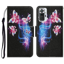 Load image into Gallery viewer, Coloured Drawing Pattern Horizontal Flip PU Leather Case with Holder &amp; Card Slots &amp; Wallet &amp; Lanyard, For Xiaomi Redmi Note 10 4G, For Xiaomi Redmi Note 9T, For Xiaomi Redmi Note 10 Pro
