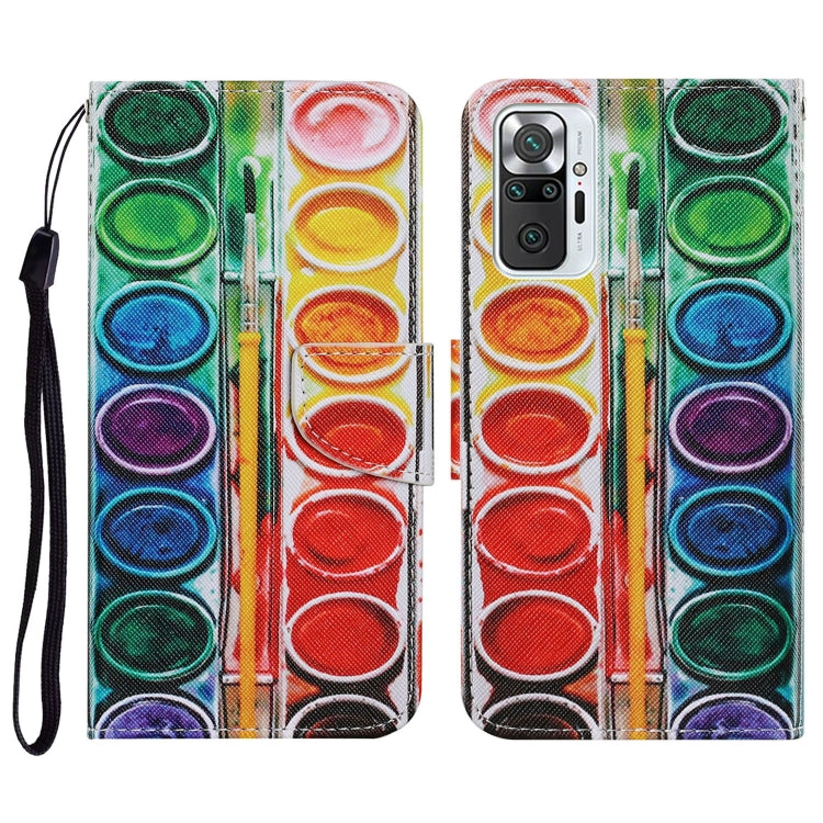 Coloured Drawing Pattern Horizontal Flip PU Leather Case with Holder & Card Slots & Wallet & Lanyard, For Xiaomi Redmi Note 10 4G, For Xiaomi Redmi Note 9T, For Xiaomi Redmi Note 10 Pro
