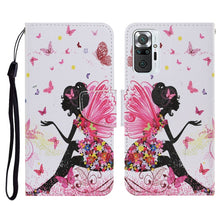 Load image into Gallery viewer, Coloured Drawing Pattern Horizontal Flip PU Leather Case with Holder &amp; Card Slots &amp; Wallet &amp; Lanyard, For Xiaomi Redmi Note 10 4G, For Xiaomi Redmi Note 9T, For Xiaomi Redmi Note 10 Pro