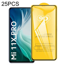 Load image into Gallery viewer, 25 PCS 9D Full Glue Full Screen Tempered Glass Film, For Xiaomi Mi 11X / Mi 11i / Mi 11T Pro (25 PCS), For Xiaomi Mi 11X Pro (25 PCS), For Xiaomi Poco M2 Reloaded (25 PCS), For Xiaomi Redmi K40 Gaming / K50 Gaming / K50 Pro (1 PC)                      ...