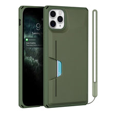 Load image into Gallery viewer, Armor Shockproof TPU + PC Hard Case with Card Slot Holder Funtion, For iPhone 11 Pro Max