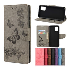 Load image into Gallery viewer, Butterflies Embossing Horizontal Flip Leather Case with Holder &amp; Card Slots &amp; Wallet, For Samsung Galaxy A02s (EU Version), For Samsung Galaxy A12 5G, For Samsung Galaxy A32 4G, For Samsung Galaxy A32 5G, For Samsung Galaxy A72 5G / 4G                 ...
