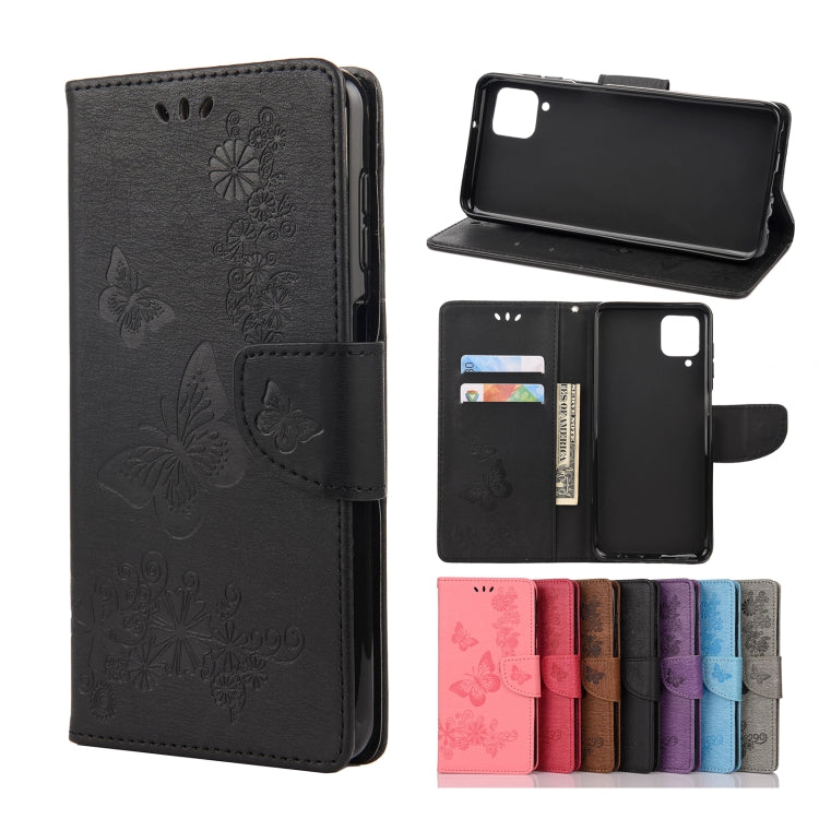 Butterflies Embossing Horizontal Flip Leather Case with Holder & Card Slots & Wallet, For Samsung Galaxy A02s (EU Version), For Samsung Galaxy A12 5G, For Samsung Galaxy A32 4G, For Samsung Galaxy A32 5G, For Samsung Galaxy A72 5G / 4G                 ...