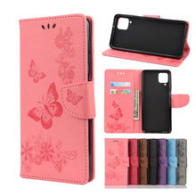 Load image into Gallery viewer, Butterflies Embossing Horizontal Flip Leather Case with Holder &amp; Card Slots &amp; Wallet, For Samsung Galaxy A02s (EU Version), For Samsung Galaxy A12 5G, For Samsung Galaxy A32 4G, For Samsung Galaxy A32 5G, For Samsung Galaxy A72 5G / 4G                 ...