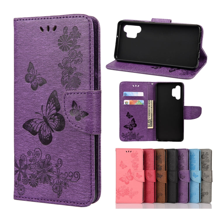 Butterflies Embossing Horizontal Flip Leather Case with Holder & Card Slots & Wallet, For Samsung Galaxy A02s (EU Version), For Samsung Galaxy A12 5G, For Samsung Galaxy A32 4G, For Samsung Galaxy A32 5G, For Samsung Galaxy A72 5G / 4G                 ...