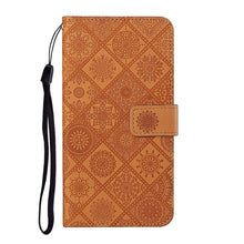 Load image into Gallery viewer, Ethnic Style Embossed Pattern Horizontal Flip Leather Case with Holder &amp; Card Slots &amp; Wallet &amp; Lanyard, For Samsung Galaxy S21 FE, For Samsung Galaxy A52 5G / 4G, For Samsung Galaxy A72 5G / 4G, For Samsung Galaxy A22  4G, For Samsung Galaxy A22  5G   ...