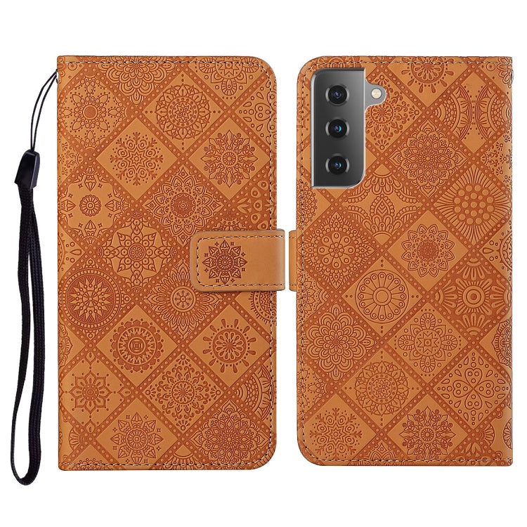 Ethnic Style Embossed Pattern Horizontal Flip Leather Case with Holder & Card Slots & Wallet & Lanyard, For Samsung Galaxy S21 FE, For Samsung Galaxy A52 5G / 4G, For Samsung Galaxy A72 5G / 4G, For Samsung Galaxy A22  4G, For Samsung Galaxy A22  5G   ...