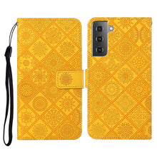 Load image into Gallery viewer, Ethnic Style Embossed Pattern Horizontal Flip Leather Case with Holder &amp; Card Slots &amp; Wallet &amp; Lanyard, For Samsung Galaxy S21 FE, For Samsung Galaxy A52 5G / 4G, For Samsung Galaxy A72 5G / 4G, For Samsung Galaxy A22  4G, For Samsung Galaxy A22  5G   ...