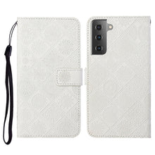 Load image into Gallery viewer, Ethnic Style Embossed Pattern Horizontal Flip Leather Case with Holder &amp; Card Slots &amp; Wallet &amp; Lanyard, For Samsung Galaxy S21 FE, For Samsung Galaxy A52 5G / 4G, For Samsung Galaxy A72 5G / 4G, For Samsung Galaxy A22  4G, For Samsung Galaxy A22  5G   ...