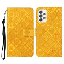 Load image into Gallery viewer, Ethnic Style Embossed Pattern Horizontal Flip Leather Case with Holder &amp; Card Slots &amp; Wallet &amp; Lanyard, For Samsung Galaxy S21 FE, For Samsung Galaxy A52 5G / 4G, For Samsung Galaxy A72 5G / 4G, For Samsung Galaxy A22  4G, For Samsung Galaxy A22  5G   ...