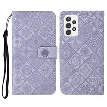 Load image into Gallery viewer, Ethnic Style Embossed Pattern Horizontal Flip Leather Case with Holder &amp; Card Slots &amp; Wallet &amp; Lanyard, For Samsung Galaxy S21 FE, For Samsung Galaxy A52 5G / 4G, For Samsung Galaxy A72 5G / 4G, For Samsung Galaxy A22  4G, For Samsung Galaxy A22  5G   ...