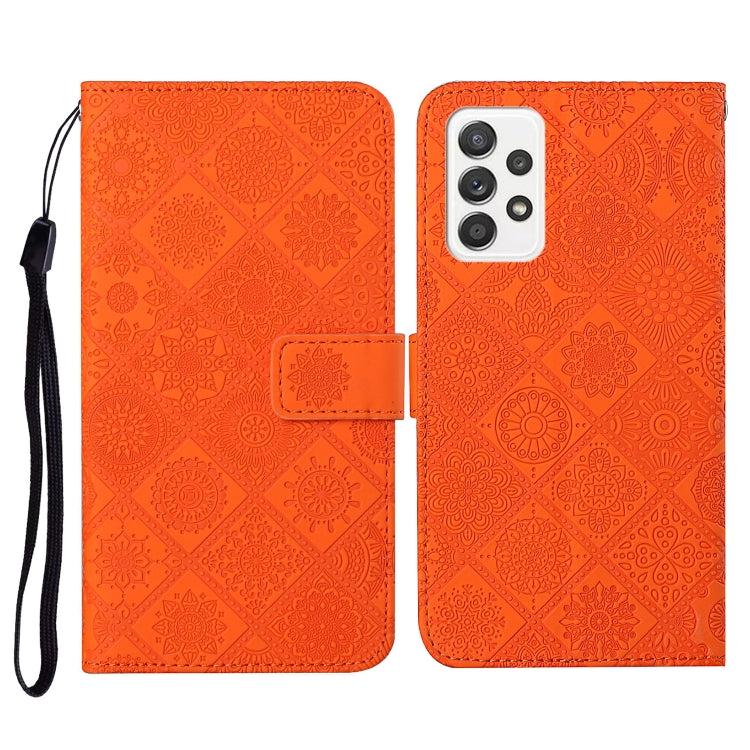 Ethnic Style Embossed Pattern Horizontal Flip Leather Case with Holder & Card Slots & Wallet & Lanyard, For Samsung Galaxy S21 FE, For Samsung Galaxy A52 5G / 4G, For Samsung Galaxy A72 5G / 4G, For Samsung Galaxy A22  4G, For Samsung Galaxy A22  5G   ...