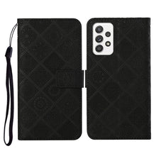 Load image into Gallery viewer, Ethnic Style Embossed Pattern Horizontal Flip Leather Case with Holder &amp; Card Slots &amp; Wallet &amp; Lanyard, For Samsung Galaxy S21 FE, For Samsung Galaxy A52 5G / 4G, For Samsung Galaxy A72 5G / 4G, For Samsung Galaxy A22  4G, For Samsung Galaxy A22  5G   ...