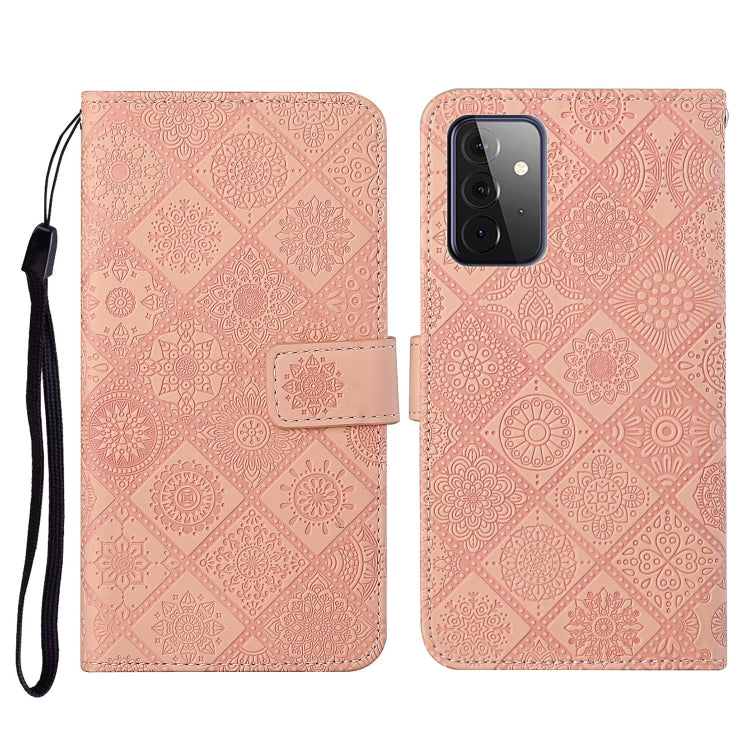 Ethnic Style Embossed Pattern Horizontal Flip Leather Case with Holder & Card Slots & Wallet & Lanyard, For Samsung Galaxy S21 FE, For Samsung Galaxy A52 5G / 4G, For Samsung Galaxy A72 5G / 4G, For Samsung Galaxy A22  4G, For Samsung Galaxy A22  5G   ...