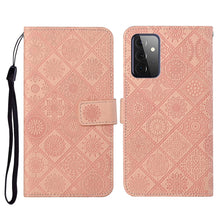 Load image into Gallery viewer, Ethnic Style Embossed Pattern Horizontal Flip Leather Case with Holder &amp; Card Slots &amp; Wallet &amp; Lanyard, For Samsung Galaxy S21 FE, For Samsung Galaxy A52 5G / 4G, For Samsung Galaxy A72 5G / 4G, For Samsung Galaxy A22  4G, For Samsung Galaxy A22  5G   ...