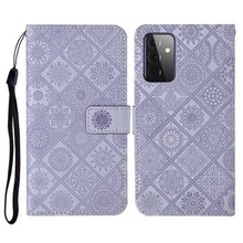 Load image into Gallery viewer, Ethnic Style Embossed Pattern Horizontal Flip Leather Case with Holder &amp; Card Slots &amp; Wallet &amp; Lanyard, For Samsung Galaxy S21 FE, For Samsung Galaxy A52 5G / 4G, For Samsung Galaxy A72 5G / 4G, For Samsung Galaxy A22  4G, For Samsung Galaxy A22  5G   ...