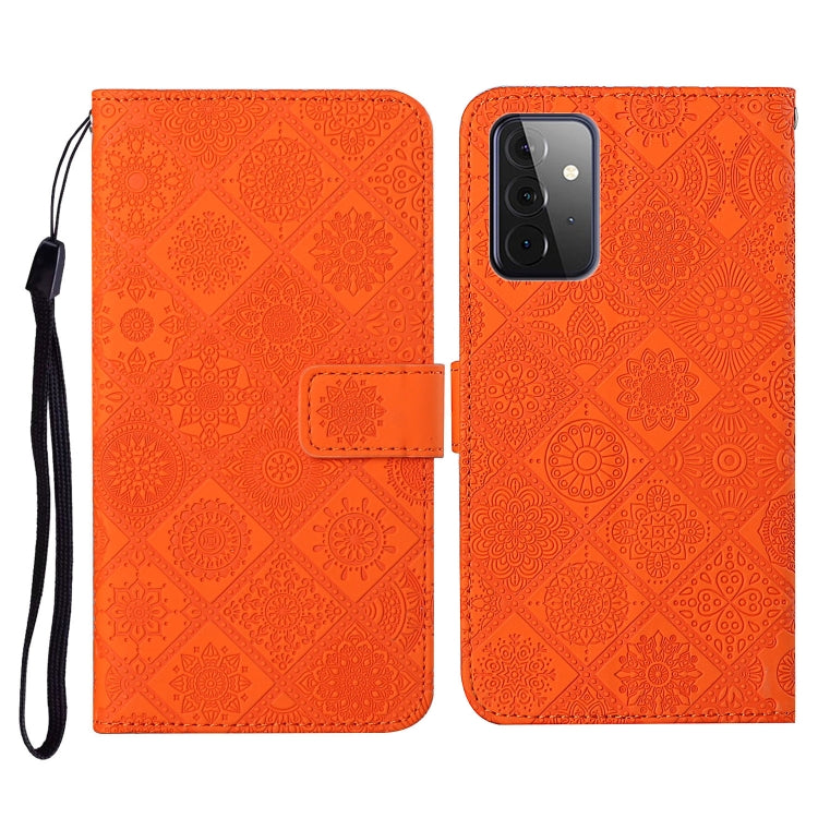 Ethnic Style Embossed Pattern Horizontal Flip Leather Case with Holder & Card Slots & Wallet & Lanyard, For Samsung Galaxy S21 FE, For Samsung Galaxy A52 5G / 4G, For Samsung Galaxy A72 5G / 4G, For Samsung Galaxy A22  4G, For Samsung Galaxy A22  5G   ...