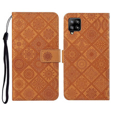 Load image into Gallery viewer, Ethnic Style Embossed Pattern Horizontal Flip Leather Case with Holder &amp; Card Slots &amp; Wallet &amp; Lanyard, For Samsung Galaxy S21 FE, For Samsung Galaxy A52 5G / 4G, For Samsung Galaxy A72 5G / 4G, For Samsung Galaxy A22  4G, For Samsung Galaxy A22  5G   ...