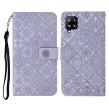Load image into Gallery viewer, Ethnic Style Embossed Pattern Horizontal Flip Leather Case with Holder &amp; Card Slots &amp; Wallet &amp; Lanyard, For Samsung Galaxy S21 FE, For Samsung Galaxy A52 5G / 4G, For Samsung Galaxy A72 5G / 4G, For Samsung Galaxy A22  4G, For Samsung Galaxy A22  5G   ...