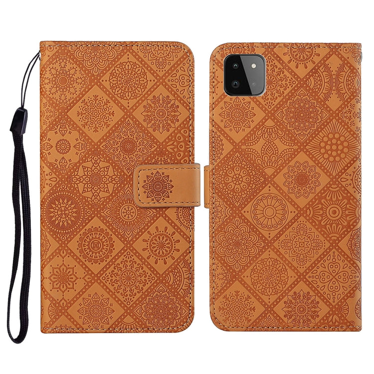 Ethnic Style Embossed Pattern Horizontal Flip Leather Case with Holder & Card Slots & Wallet & Lanyard, For Samsung Galaxy S21 FE, For Samsung Galaxy A52 5G / 4G, For Samsung Galaxy A72 5G / 4G, For Samsung Galaxy A22  4G, For Samsung Galaxy A22  5G   ...