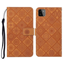 Load image into Gallery viewer, Ethnic Style Embossed Pattern Horizontal Flip Leather Case with Holder &amp; Card Slots &amp; Wallet &amp; Lanyard, For Samsung Galaxy S21 FE, For Samsung Galaxy A52 5G / 4G, For Samsung Galaxy A72 5G / 4G, For Samsung Galaxy A22  4G, For Samsung Galaxy A22  5G   ...