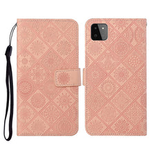 Load image into Gallery viewer, Ethnic Style Embossed Pattern Horizontal Flip Leather Case with Holder &amp; Card Slots &amp; Wallet &amp; Lanyard, For Samsung Galaxy S21 FE, For Samsung Galaxy A52 5G / 4G, For Samsung Galaxy A72 5G / 4G, For Samsung Galaxy A22  4G, For Samsung Galaxy A22  5G   ...
