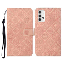 Load image into Gallery viewer, Ethnic Style Embossed Pattern Horizontal Flip Leather Case with Holder &amp; Card Slots &amp; Wallet &amp; Lanyard, For Samsung Galaxy S21 FE, For Samsung Galaxy A52 5G / 4G, For Samsung Galaxy A72 5G / 4G, For Samsung Galaxy A22  4G, For Samsung Galaxy A22  5G   ...