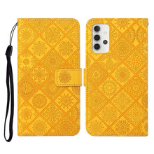 Load image into Gallery viewer, Ethnic Style Embossed Pattern Horizontal Flip Leather Case with Holder &amp; Card Slots &amp; Wallet &amp; Lanyard, For Samsung Galaxy S21 FE, For Samsung Galaxy A52 5G / 4G, For Samsung Galaxy A72 5G / 4G, For Samsung Galaxy A22  4G, For Samsung Galaxy A22  5G   ...