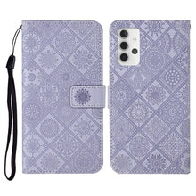 Load image into Gallery viewer, Ethnic Style Embossed Pattern Horizontal Flip Leather Case with Holder &amp; Card Slots &amp; Wallet &amp; Lanyard, For Samsung Galaxy S21 FE, For Samsung Galaxy A52 5G / 4G, For Samsung Galaxy A72 5G / 4G, For Samsung Galaxy A22  4G, For Samsung Galaxy A22  5G   ...