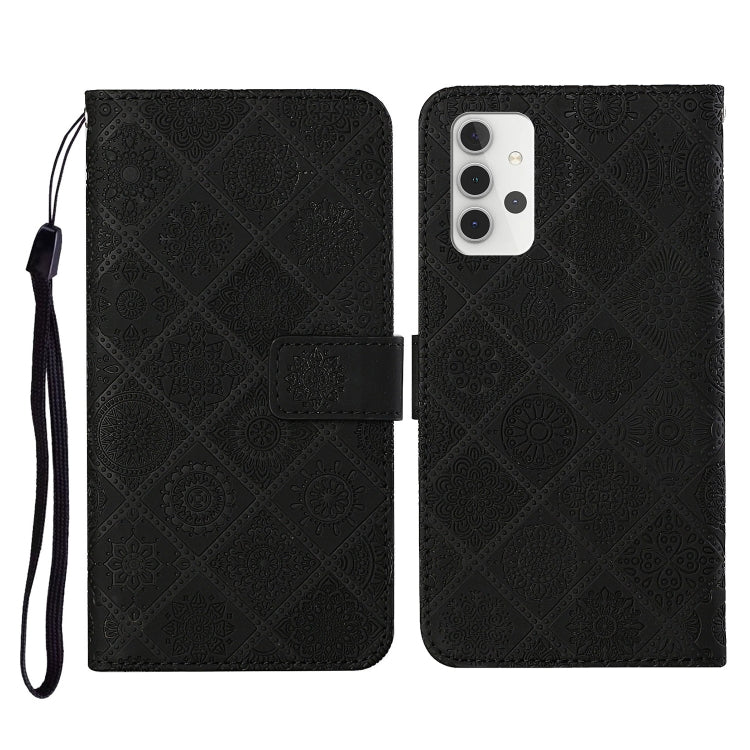 Ethnic Style Embossed Pattern Horizontal Flip Leather Case with Holder & Card Slots & Wallet & Lanyard, For Samsung Galaxy S21 FE, For Samsung Galaxy A52 5G / 4G, For Samsung Galaxy A72 5G / 4G, For Samsung Galaxy A22  4G, For Samsung Galaxy A22  5G   ...