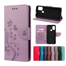 Load image into Gallery viewer, Butterfly Flower Pattern Horizontal Flip Leather Case with Holder &amp; Card Slots &amp; Wallet, For Motorola Moto G30, For Nokia 5.4, For Xiaomi Redmi Note 10 Pro, For Xiaomi Redmi Note 10 5G, For Xiaomi Redmi Note 10 / Note 10s, For Xiaomi Poco F3