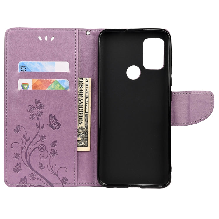 Butterfly Flower Pattern Horizontal Flip Leather Case with Holder & Card Slots & Wallet, For Motorola Moto G30, For Nokia 5.4, For Xiaomi Redmi Note 10 Pro, For Xiaomi Redmi Note 10 5G, For Xiaomi Redmi Note 10 / Note 10s, For Xiaomi Poco F3