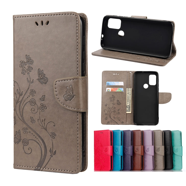 Butterfly Flower Pattern Horizontal Flip Leather Case with Holder & Card Slots & Wallet, For Motorola Moto G30, For Nokia 5.4, For Xiaomi Redmi Note 10 Pro, For Xiaomi Redmi Note 10 5G, For Xiaomi Redmi Note 10 / Note 10s, For Xiaomi Poco F3