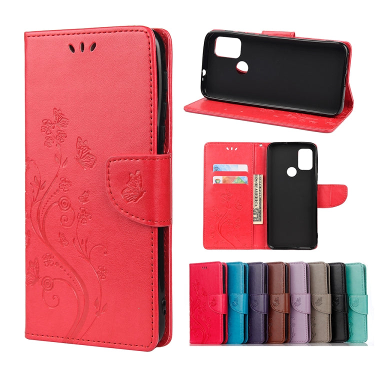 Butterfly Flower Pattern Horizontal Flip Leather Case with Holder & Card Slots & Wallet, For Motorola Moto G30, For Nokia 5.4, For Xiaomi Redmi Note 10 Pro, For Xiaomi Redmi Note 10 5G, For Xiaomi Redmi Note 10 / Note 10s, For Xiaomi Poco F3