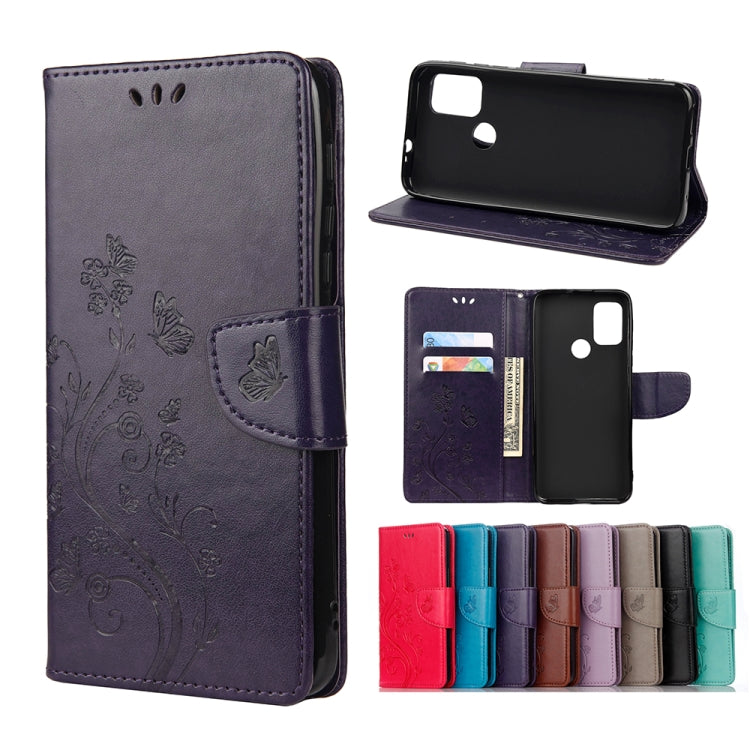 Butterfly Flower Pattern Horizontal Flip Leather Case with Holder & Card Slots & Wallet, For Motorola Moto G30, For Nokia 5.4, For Xiaomi Redmi Note 10 Pro, For Xiaomi Redmi Note 10 5G, For Xiaomi Redmi Note 10 / Note 10s, For Xiaomi Poco F3