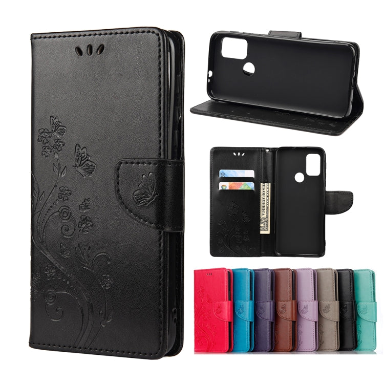 Butterfly Flower Pattern Horizontal Flip Leather Case with Holder & Card Slots & Wallet, For Motorola Moto G30, For Nokia 5.4, For Xiaomi Redmi Note 10 Pro, For Xiaomi Redmi Note 10 5G, For Xiaomi Redmi Note 10 / Note 10s, For Xiaomi Poco F3