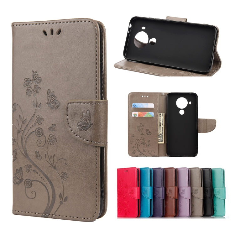 Butterfly Flower Pattern Horizontal Flip Leather Case with Holder & Card Slots & Wallet, For Motorola Moto G30, For Nokia 5.4, For Xiaomi Redmi Note 10 Pro, For Xiaomi Redmi Note 10 5G, For Xiaomi Redmi Note 10 / Note 10s, For Xiaomi Poco F3