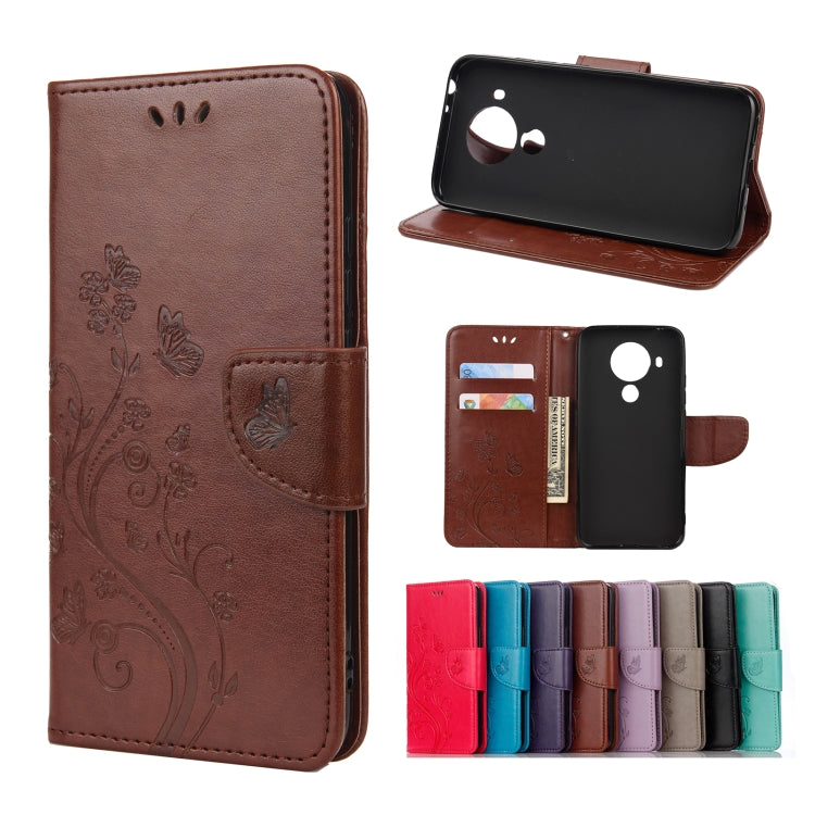 Butterfly Flower Pattern Horizontal Flip Leather Case with Holder & Card Slots & Wallet, For Motorola Moto G30, For Nokia 5.4, For Xiaomi Redmi Note 10 Pro, For Xiaomi Redmi Note 10 5G, For Xiaomi Redmi Note 10 / Note 10s, For Xiaomi Poco F3