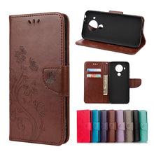 Load image into Gallery viewer, Butterfly Flower Pattern Horizontal Flip Leather Case with Holder &amp; Card Slots &amp; Wallet, For Motorola Moto G30, For Nokia 5.4, For Xiaomi Redmi Note 10 Pro, For Xiaomi Redmi Note 10 5G, For Xiaomi Redmi Note 10 / Note 10s, For Xiaomi Poco F3