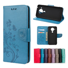 Load image into Gallery viewer, Butterfly Flower Pattern Horizontal Flip Leather Case with Holder &amp; Card Slots &amp; Wallet, For Motorola Moto G30, For Nokia 5.4, For Xiaomi Redmi Note 10 Pro, For Xiaomi Redmi Note 10 5G, For Xiaomi Redmi Note 10 / Note 10s, For Xiaomi Poco F3