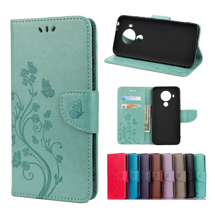 Butterfly Flower Pattern Horizontal Flip Leather Case with Holder & Card Slots & Wallet, For Motorola Moto G30, For Nokia 5.4, For Xiaomi Redmi Note 10 Pro, For Xiaomi Redmi Note 10 5G, For Xiaomi Redmi Note 10 / Note 10s, For Xiaomi Poco F3