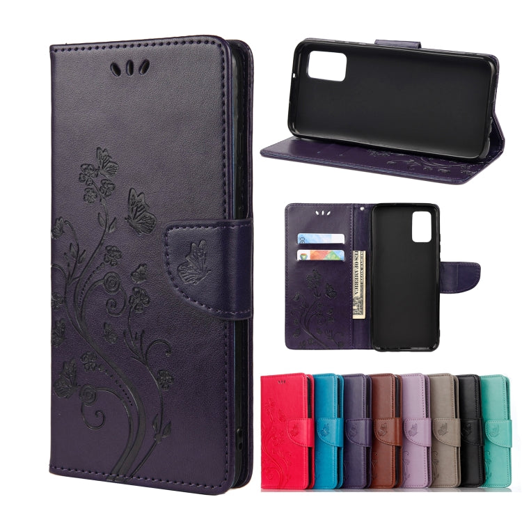 Butterfly Flower Pattern Horizontal Flip Leather Case with Holder & Card Slots & Wallet, For Motorola Moto G30, For Nokia 5.4, For Xiaomi Redmi Note 10 Pro, For Xiaomi Redmi Note 10 5G, For Xiaomi Redmi Note 10 / Note 10s, For Xiaomi Poco F3